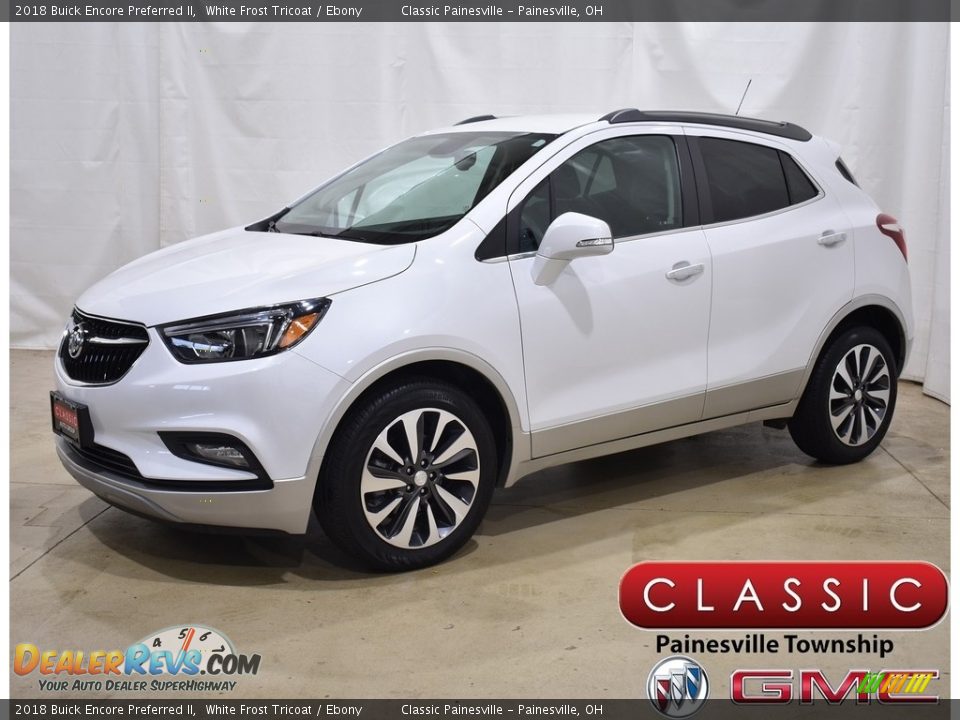 2018 Buick Encore Preferred II White Frost Tricoat / Ebony Photo #1