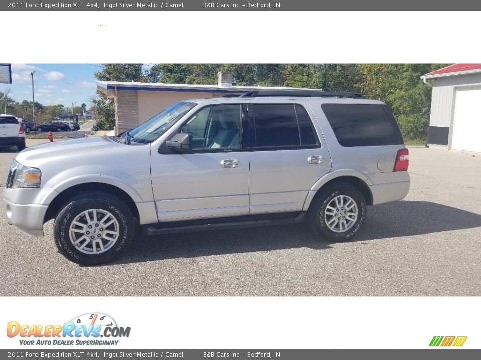 2011 Ford Expedition XLT 4x4 Ingot Silver Metallic / Camel Photo #2