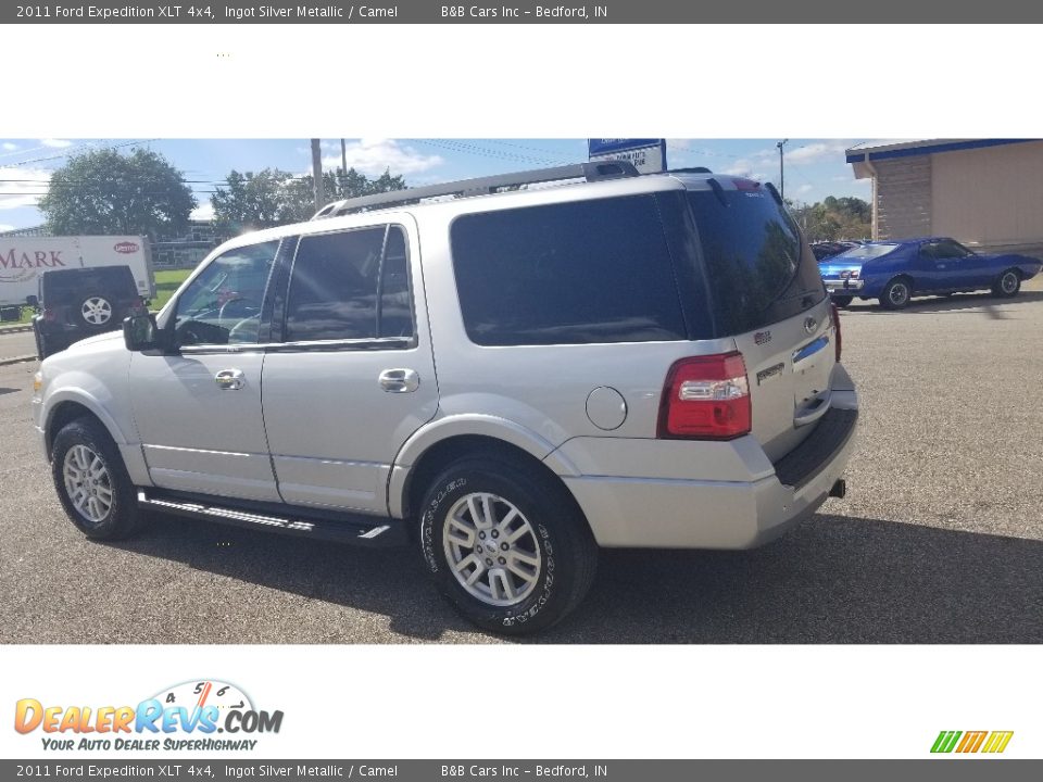 2011 Ford Expedition XLT 4x4 Ingot Silver Metallic / Camel Photo #3