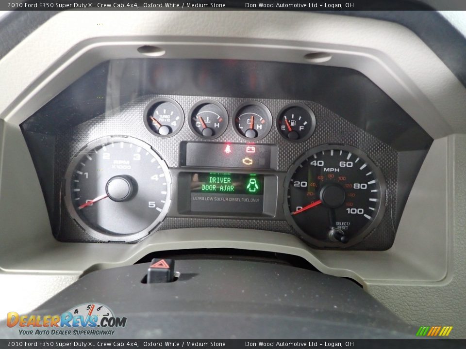 2010 Ford F350 Super Duty XL Crew Cab 4x4 Oxford White / Medium Stone Photo #20