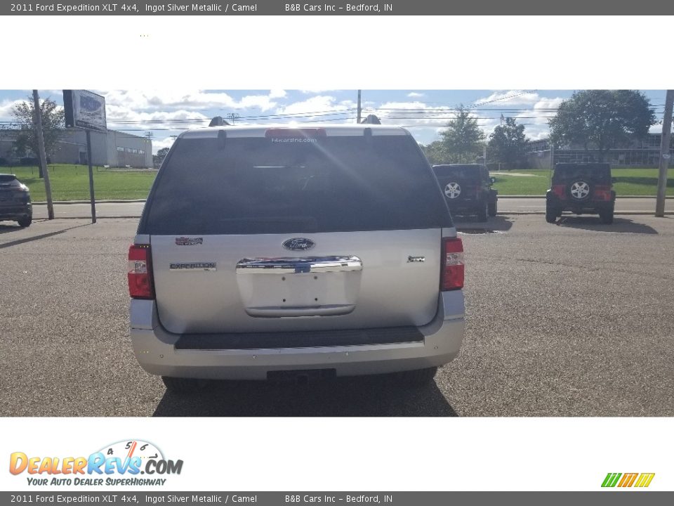 2011 Ford Expedition XLT 4x4 Ingot Silver Metallic / Camel Photo #4