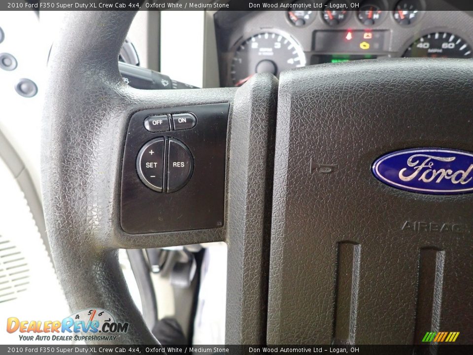 2010 Ford F350 Super Duty XL Crew Cab 4x4 Oxford White / Medium Stone Photo #21