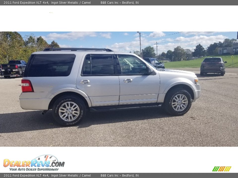 2011 Ford Expedition XLT 4x4 Ingot Silver Metallic / Camel Photo #6