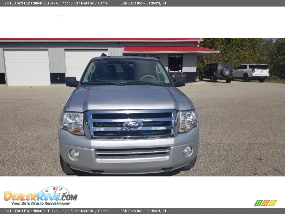 2011 Ford Expedition XLT 4x4 Ingot Silver Metallic / Camel Photo #8