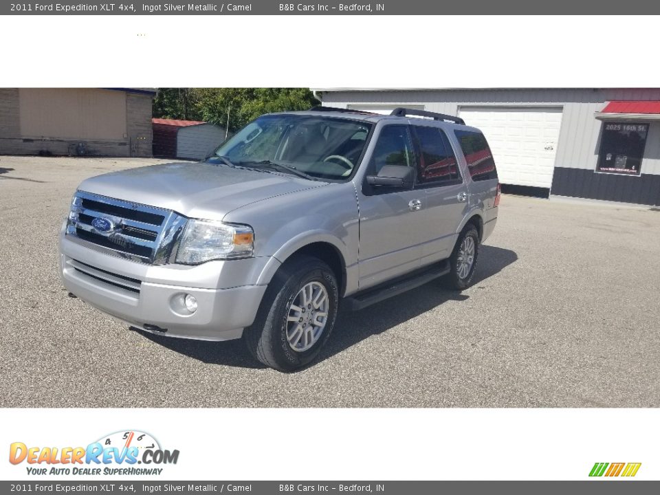 2011 Ford Expedition XLT 4x4 Ingot Silver Metallic / Camel Photo #9