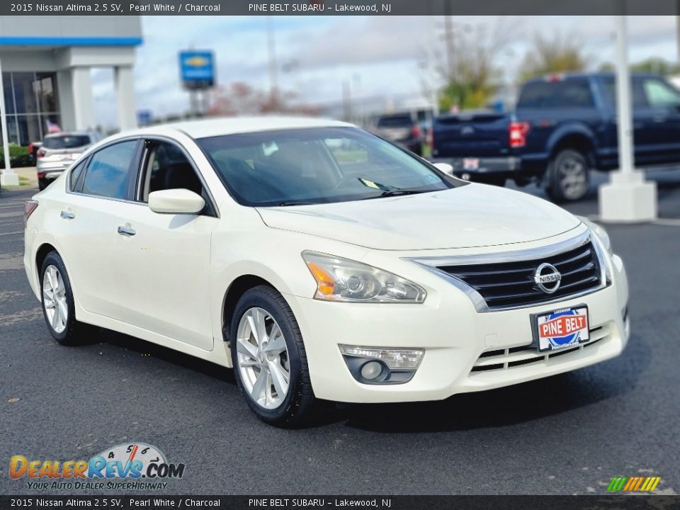 2015 Nissan Altima 2.5 SV Pearl White / Charcoal Photo #12