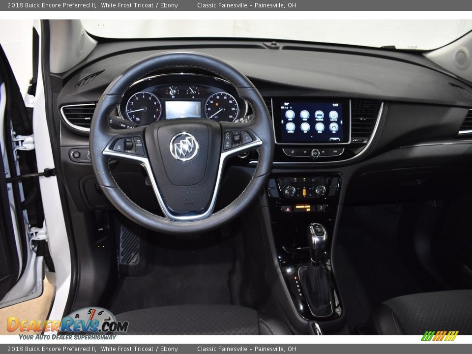 2018 Buick Encore Preferred II White Frost Tricoat / Ebony Photo #12