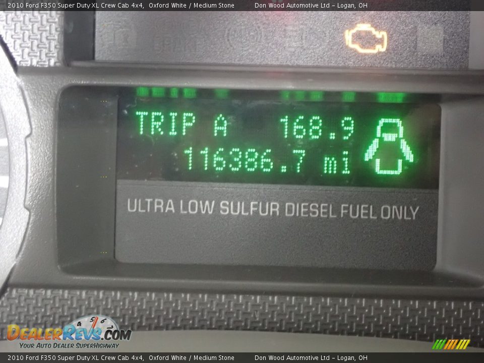 2010 Ford F350 Super Duty XL Crew Cab 4x4 Oxford White / Medium Stone Photo #34