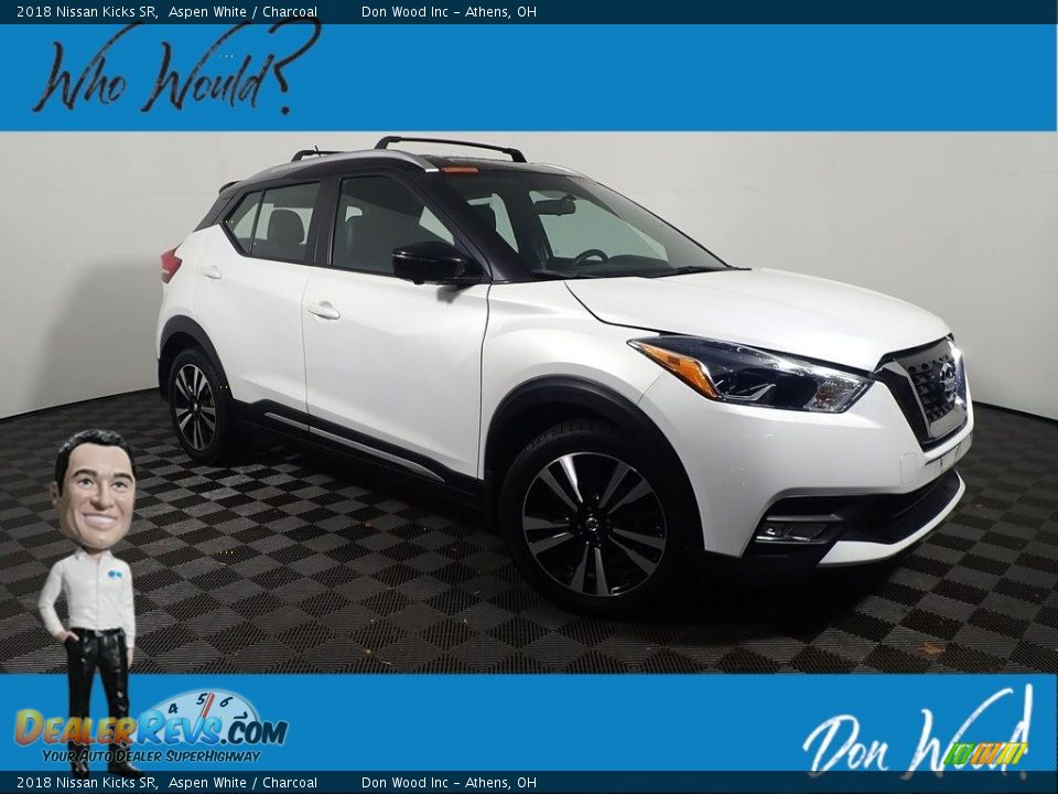 2018 Nissan Kicks SR Aspen White / Charcoal Photo #1