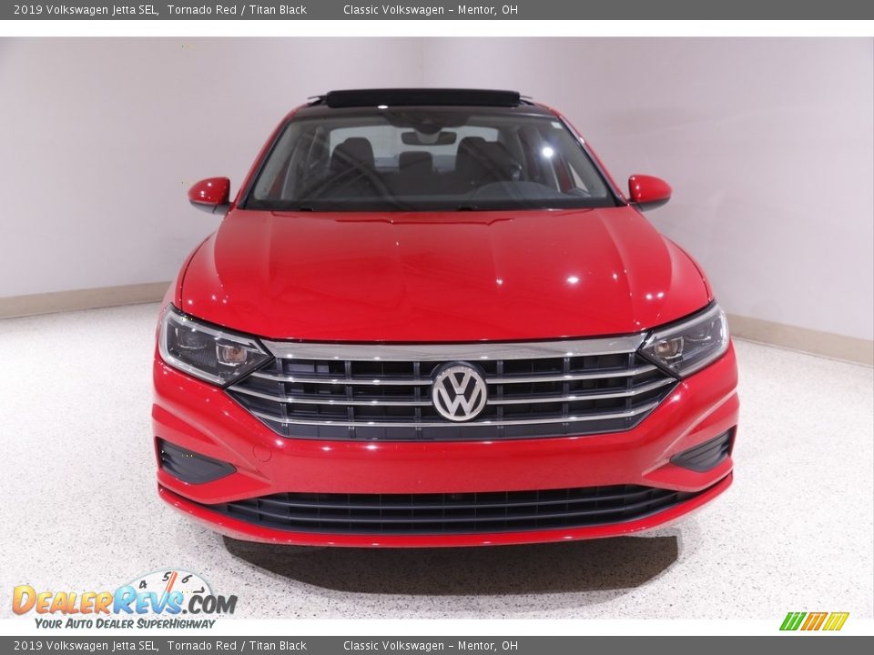 2019 Volkswagen Jetta SEL Tornado Red / Titan Black Photo #2