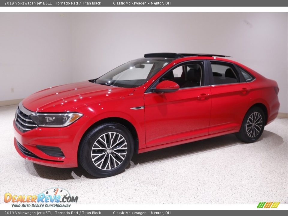 2019 Volkswagen Jetta SEL Tornado Red / Titan Black Photo #3