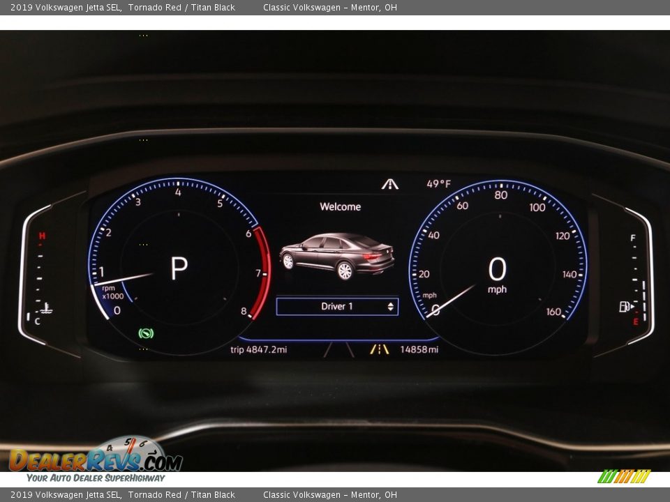 2019 Volkswagen Jetta SEL Tornado Red / Titan Black Photo #8