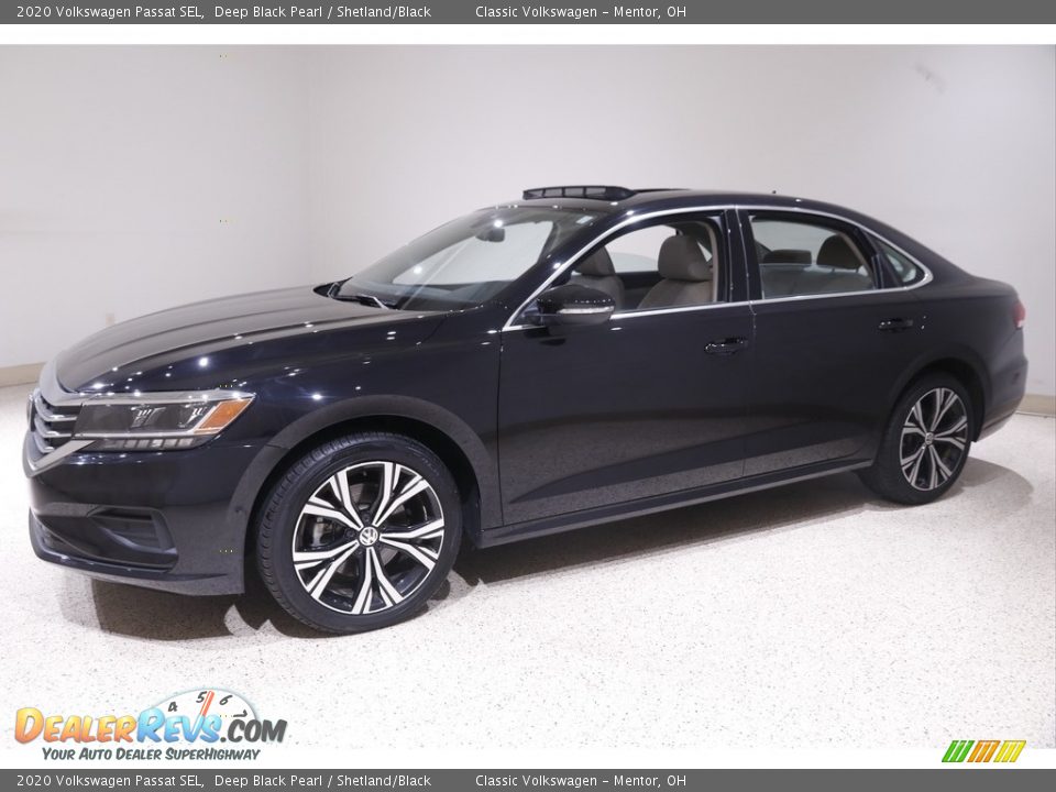 2020 Volkswagen Passat SEL Deep Black Pearl / Shetland/Black Photo #3