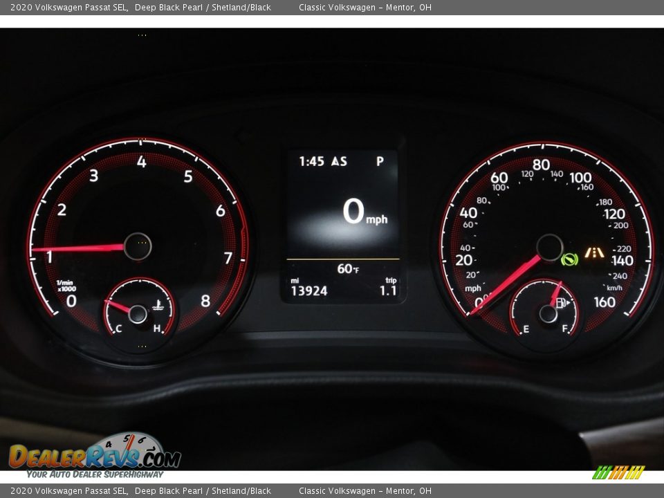 2020 Volkswagen Passat SEL Deep Black Pearl / Shetland/Black Photo #8