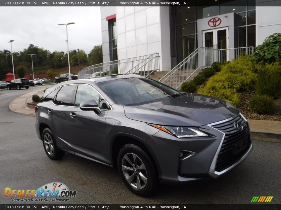 2018 Lexus RX 350L AWD Nebula Gray Pearl / Stratus Gray Photo #1