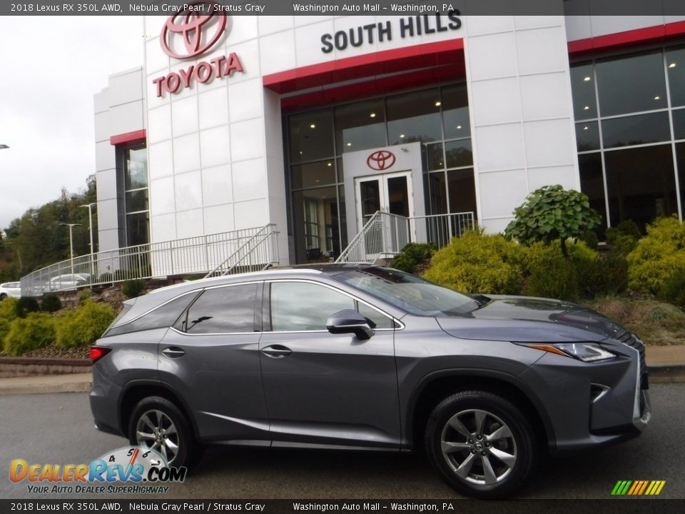 2018 Lexus RX 350L AWD Nebula Gray Pearl / Stratus Gray Photo #2