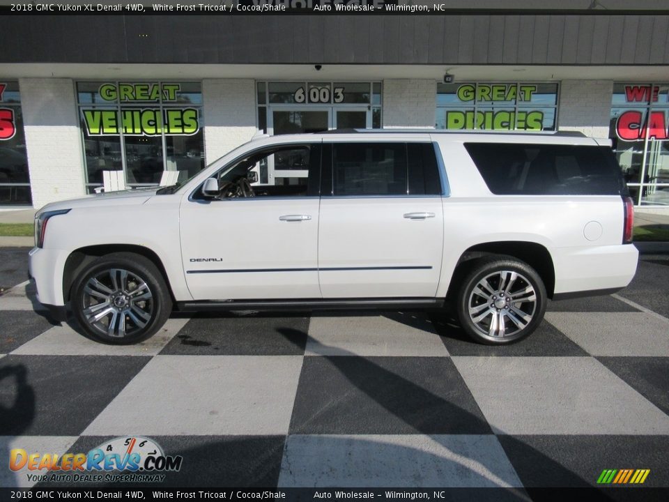 2018 GMC Yukon XL Denali 4WD White Frost Tricoat / Cocoa/Shale Photo #1