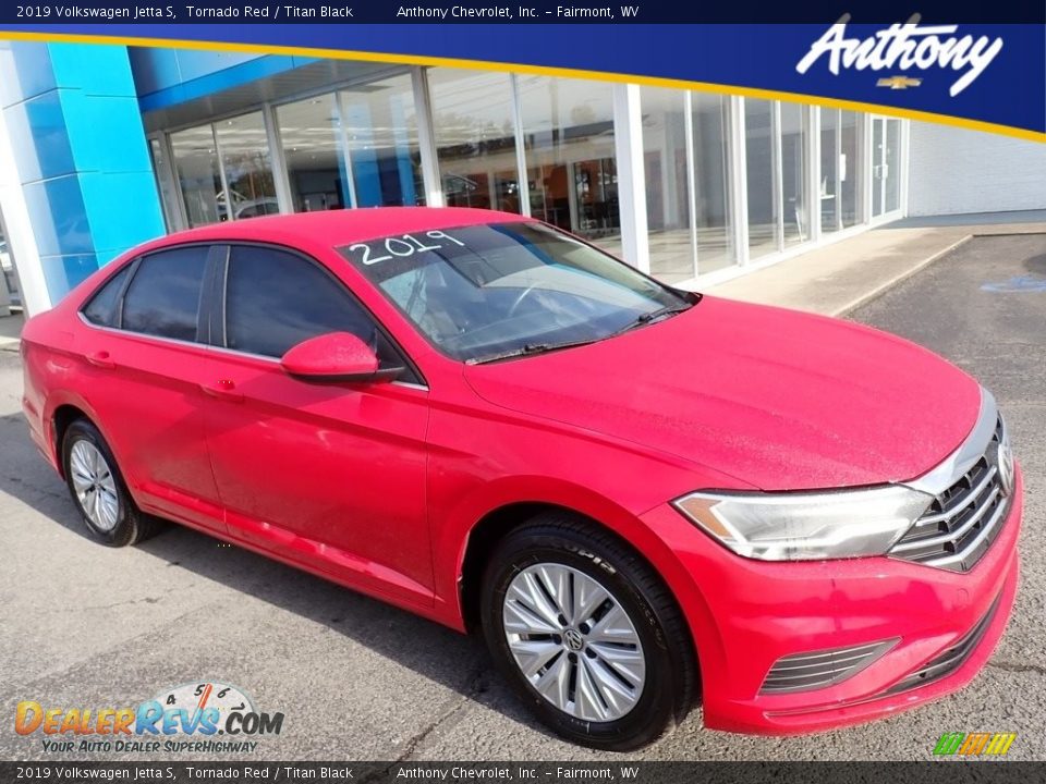 2019 Volkswagen Jetta S Tornado Red / Titan Black Photo #1