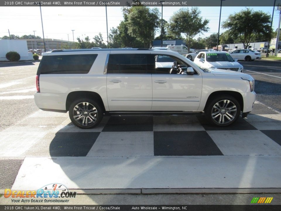 2018 GMC Yukon XL Denali 4WD White Frost Tricoat / Cocoa/Shale Photo #3