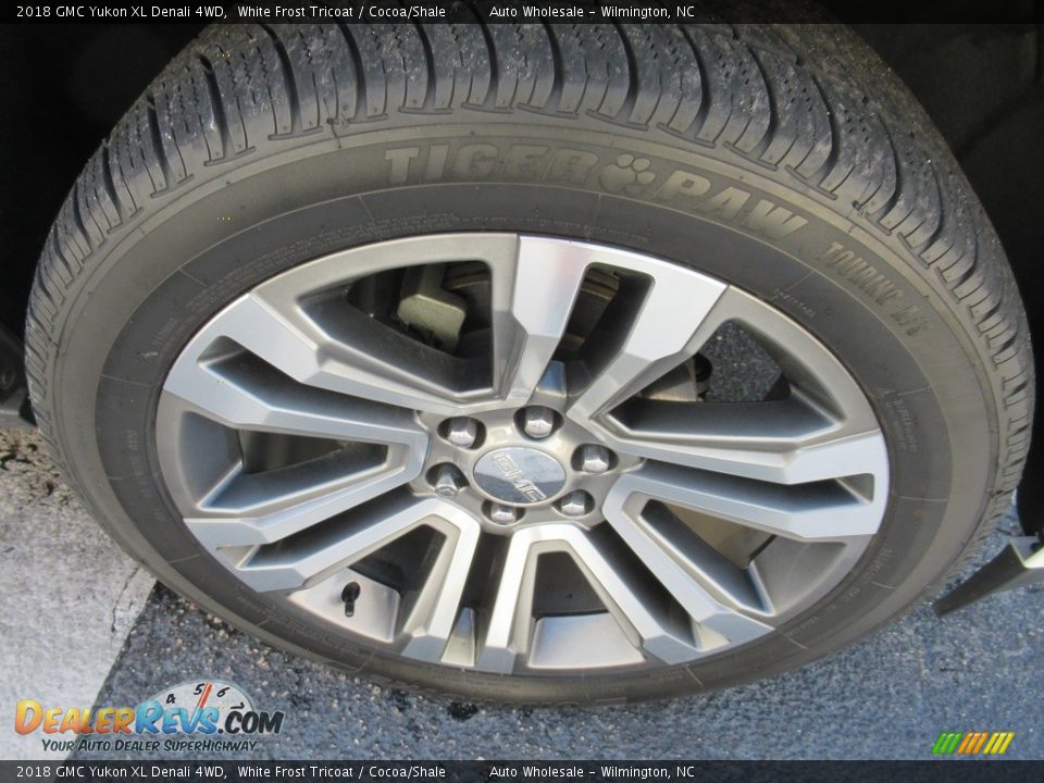 2018 GMC Yukon XL Denali 4WD White Frost Tricoat / Cocoa/Shale Photo #7
