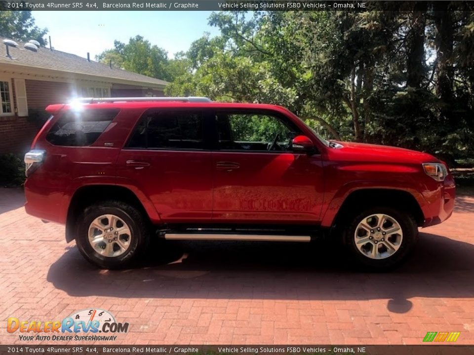 2014 Toyota 4Runner SR5 4x4 Barcelona Red Metallic / Graphite Photo #7