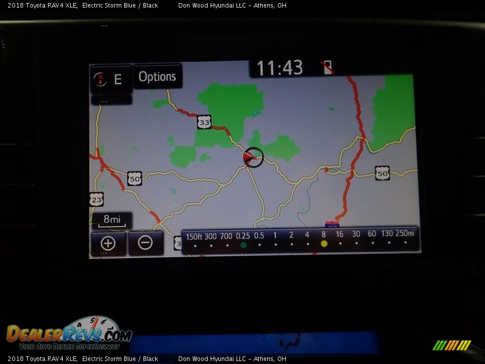 2018 Toyota RAV4 XLE Electric Storm Blue / Black Photo #3