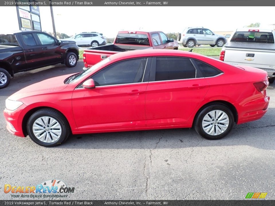 2019 Volkswagen Jetta S Tornado Red / Titan Black Photo #7
