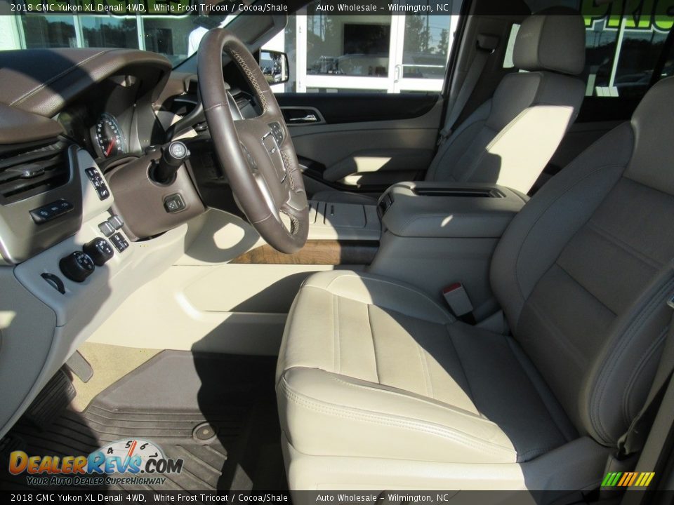 2018 GMC Yukon XL Denali 4WD White Frost Tricoat / Cocoa/Shale Photo #10