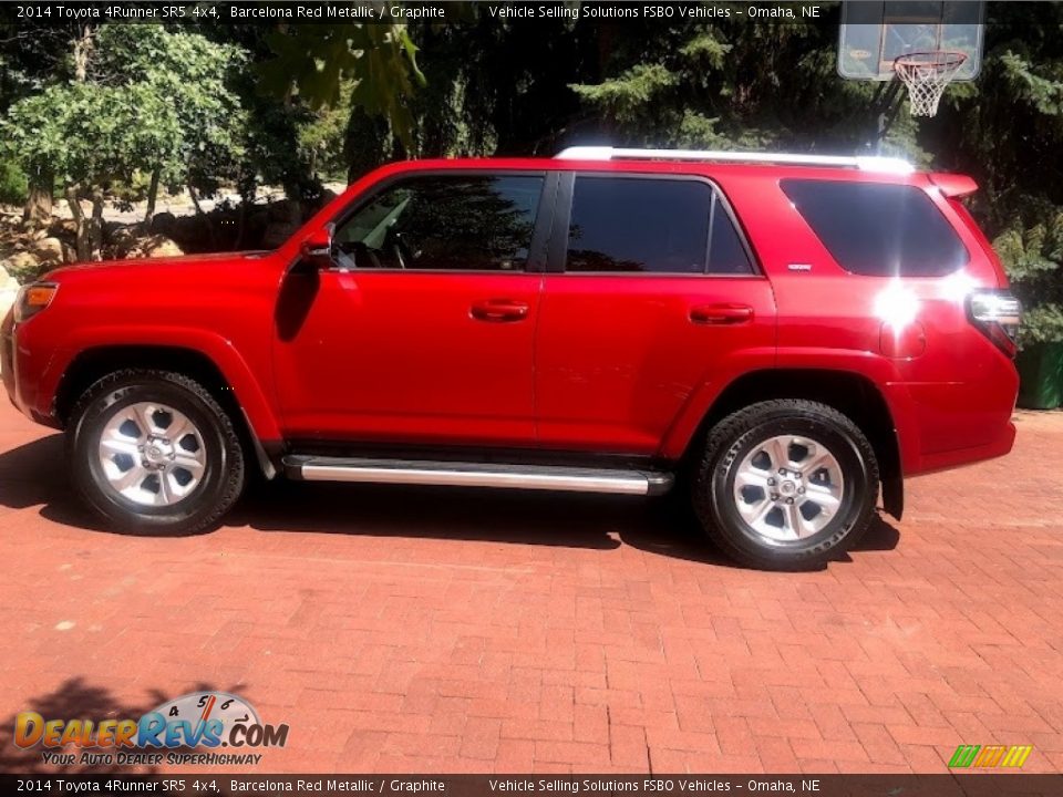 2014 Toyota 4Runner SR5 4x4 Barcelona Red Metallic / Graphite Photo #8