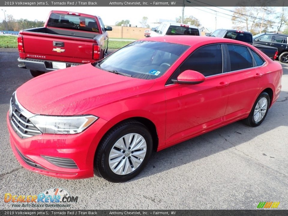 2019 Volkswagen Jetta S Tornado Red / Titan Black Photo #8
