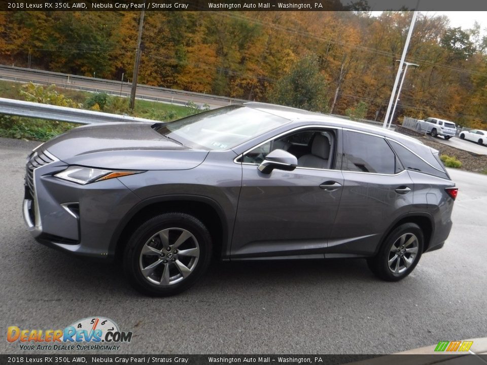 2018 Lexus RX 350L AWD Nebula Gray Pearl / Stratus Gray Photo #13