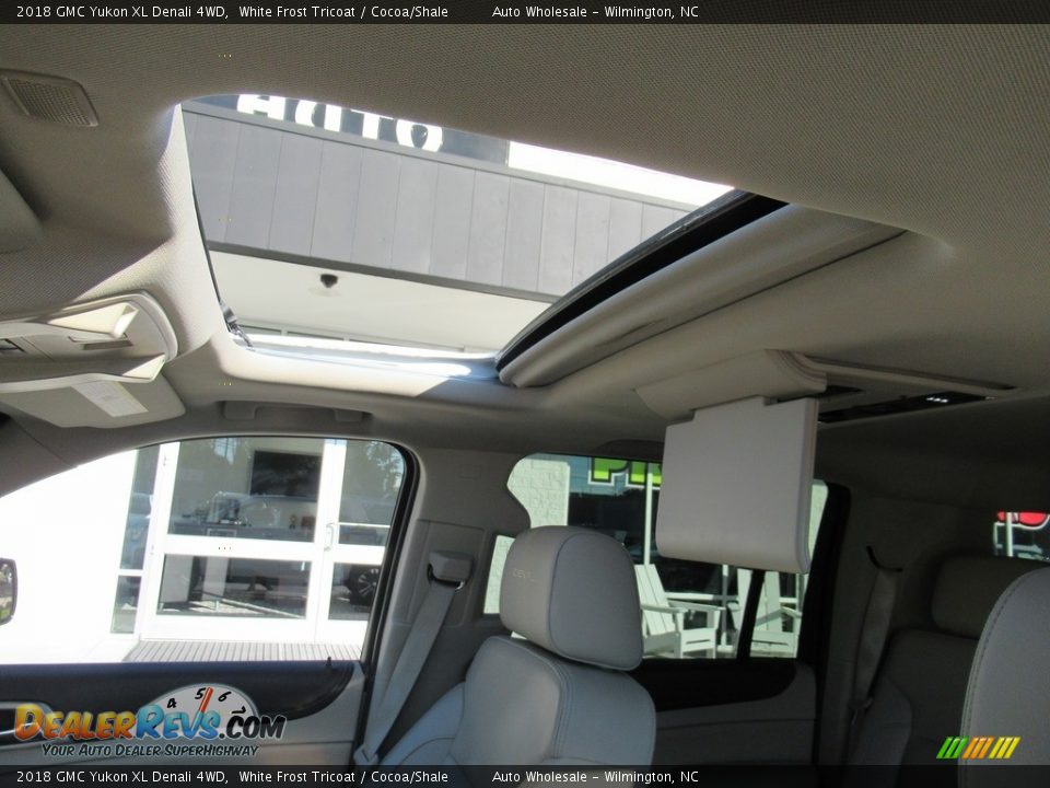 2018 GMC Yukon XL Denali 4WD White Frost Tricoat / Cocoa/Shale Photo #11