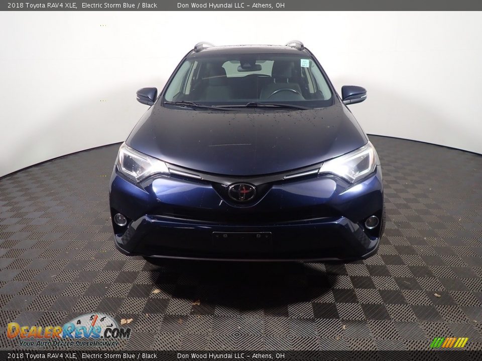 2018 Toyota RAV4 XLE Electric Storm Blue / Black Photo #7