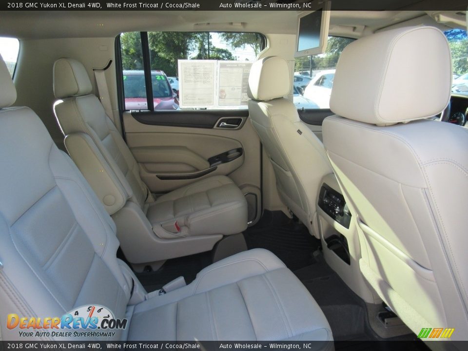 2018 GMC Yukon XL Denali 4WD White Frost Tricoat / Cocoa/Shale Photo #13