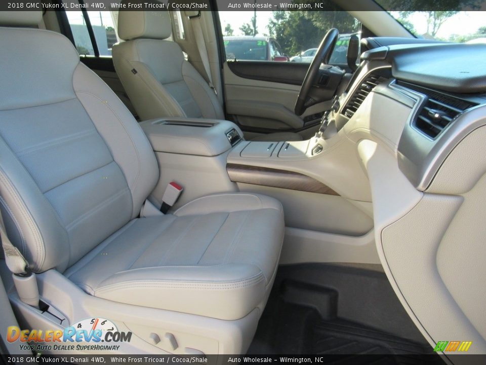 2018 GMC Yukon XL Denali 4WD White Frost Tricoat / Cocoa/Shale Photo #14