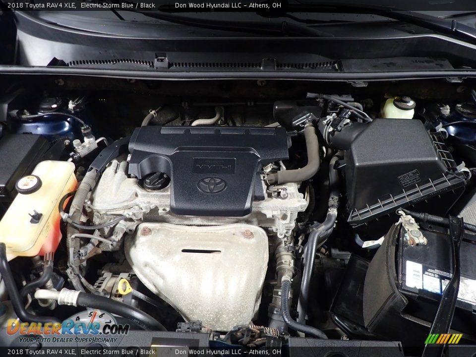 2018 Toyota RAV4 XLE Electric Storm Blue / Black Photo #9