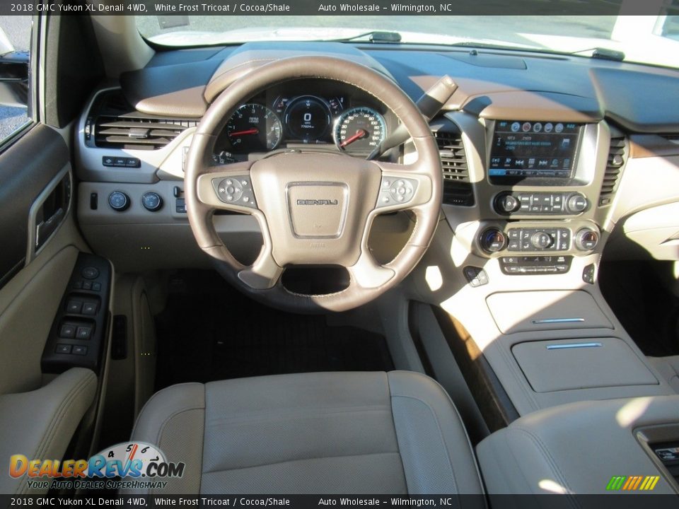 2018 GMC Yukon XL Denali 4WD White Frost Tricoat / Cocoa/Shale Photo #15