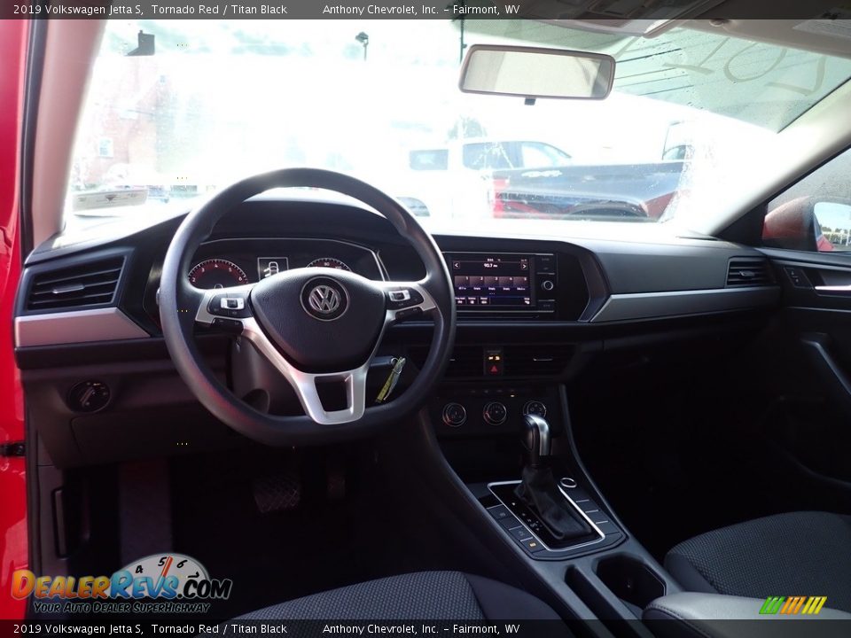 2019 Volkswagen Jetta S Tornado Red / Titan Black Photo #13