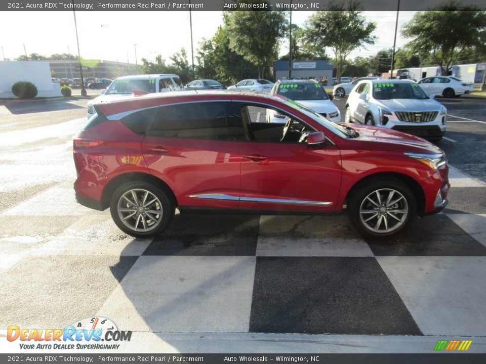 2021 Acura RDX Technology Performance Red Pearl / Parchment Photo #3