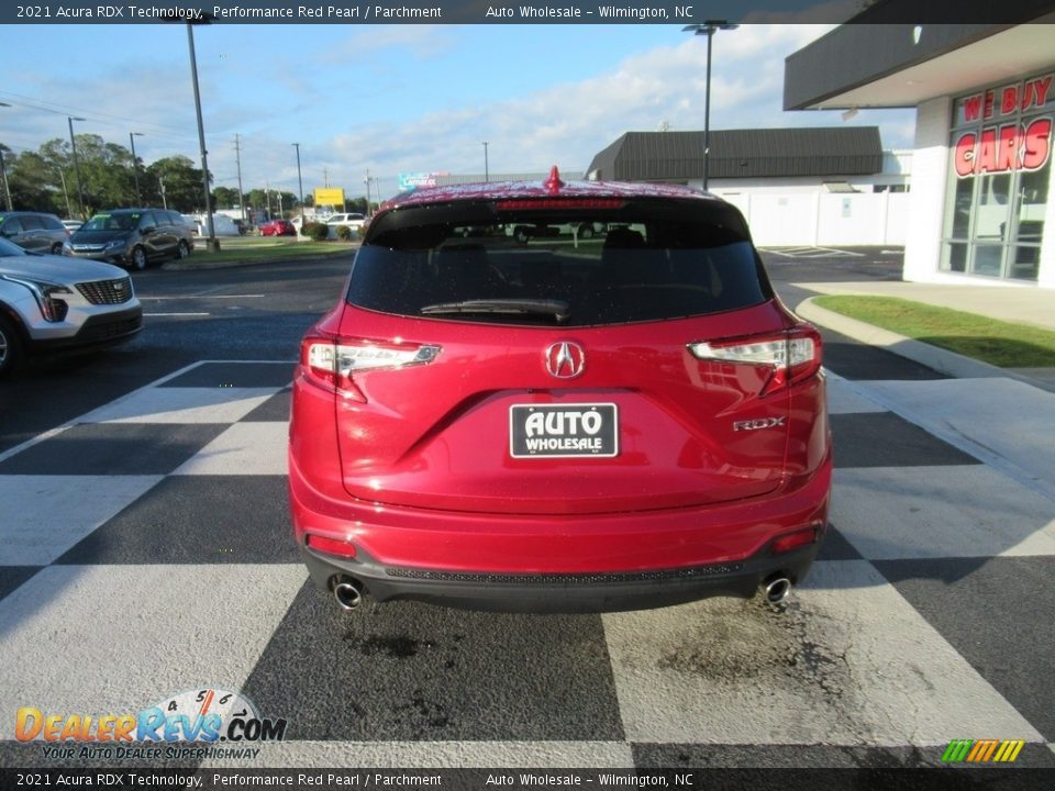 2021 Acura RDX Technology Performance Red Pearl / Parchment Photo #4