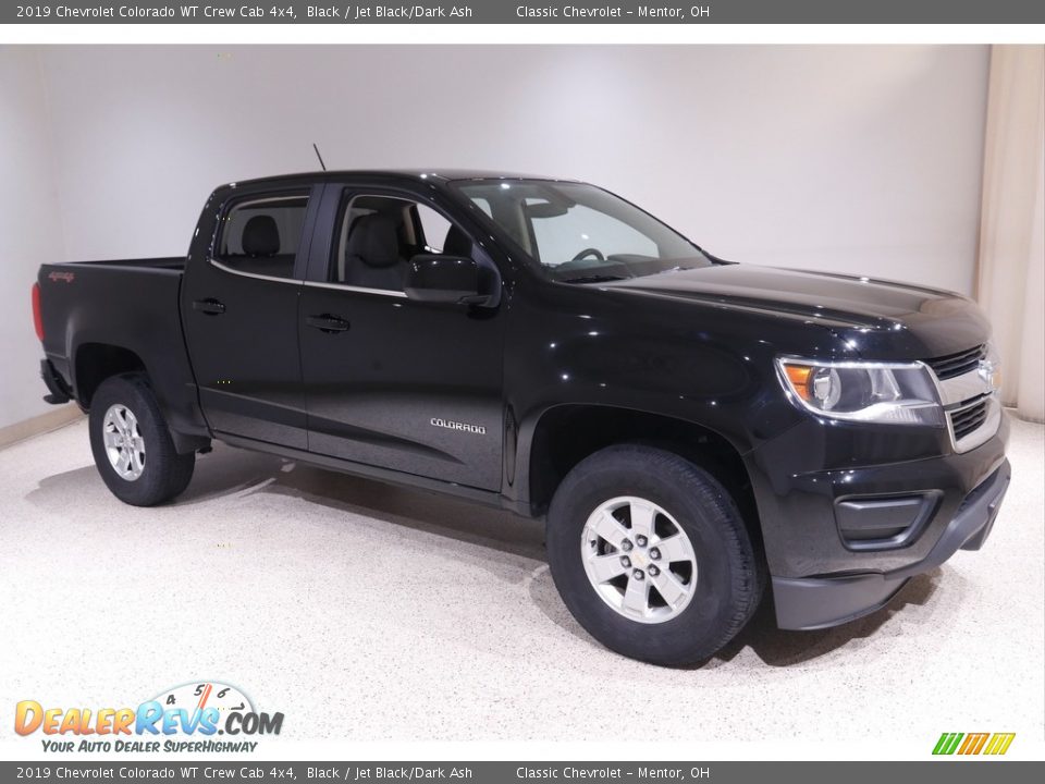 2019 Chevrolet Colorado WT Crew Cab 4x4 Black / Jet Black/Dark Ash Photo #1