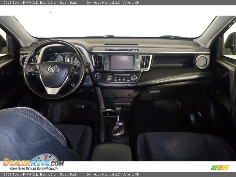 2018 Toyota RAV4 XLE Electric Storm Blue / Black Photo #27