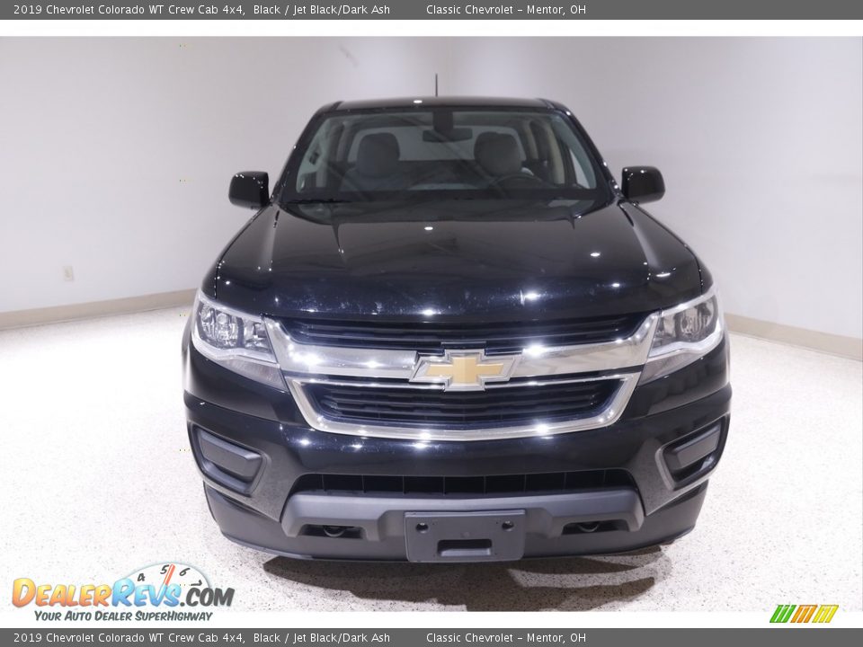 2019 Chevrolet Colorado WT Crew Cab 4x4 Black / Jet Black/Dark Ash Photo #2