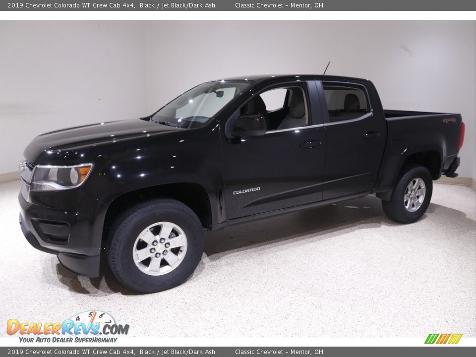 2019 Chevrolet Colorado WT Crew Cab 4x4 Black / Jet Black/Dark Ash Photo #3