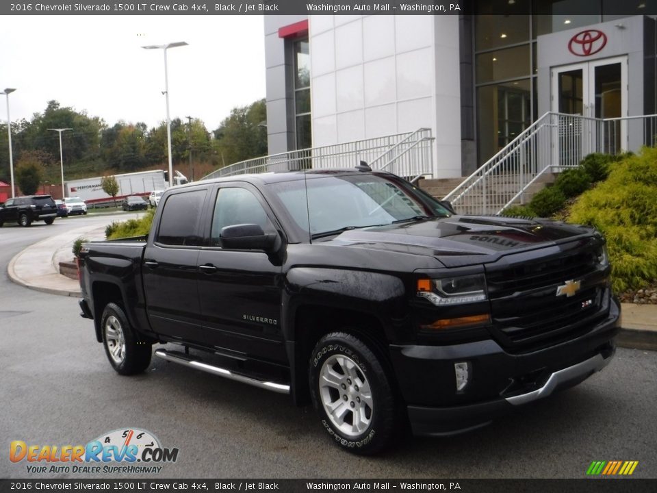 2016 Chevrolet Silverado 1500 LT Crew Cab 4x4 Black / Jet Black Photo #1
