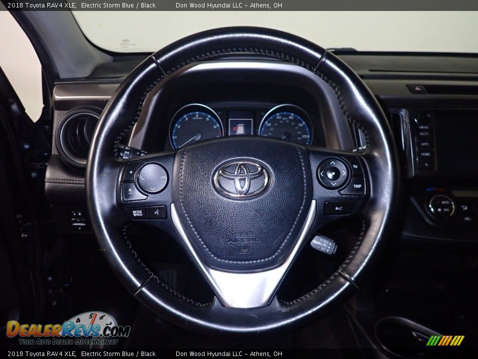 2018 Toyota RAV4 XLE Electric Storm Blue / Black Photo #30