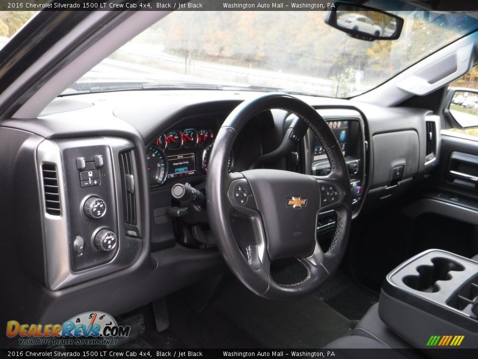 2016 Chevrolet Silverado 1500 LT Crew Cab 4x4 Black / Jet Black Photo #3