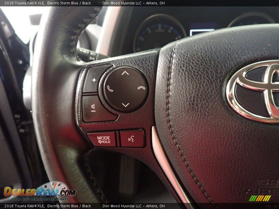 2018 Toyota RAV4 XLE Electric Storm Blue / Black Photo #32