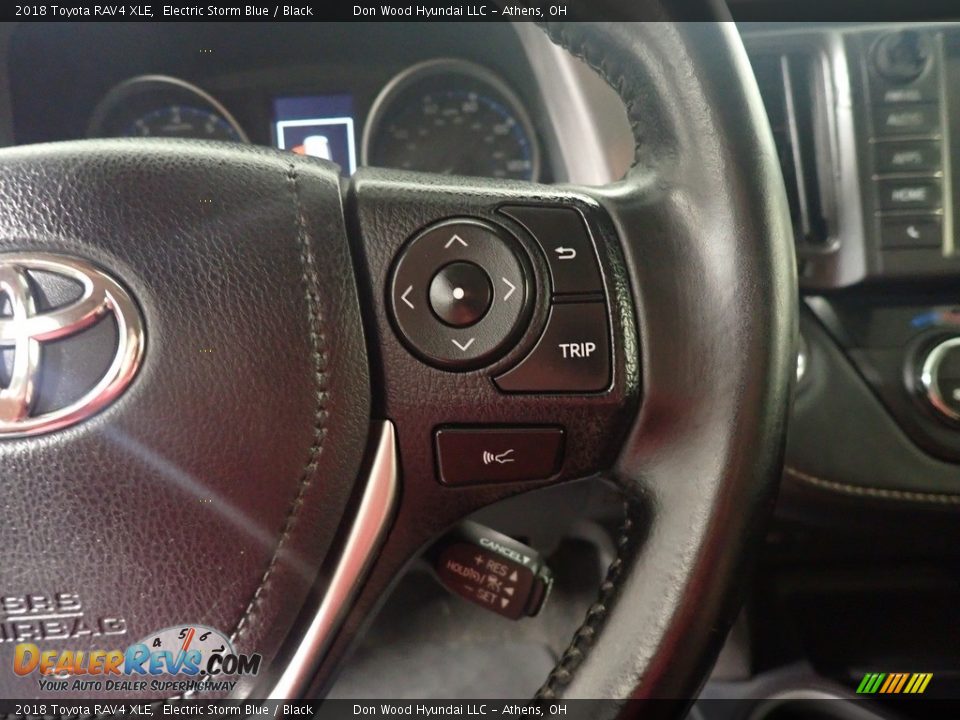 2018 Toyota RAV4 XLE Electric Storm Blue / Black Photo #33