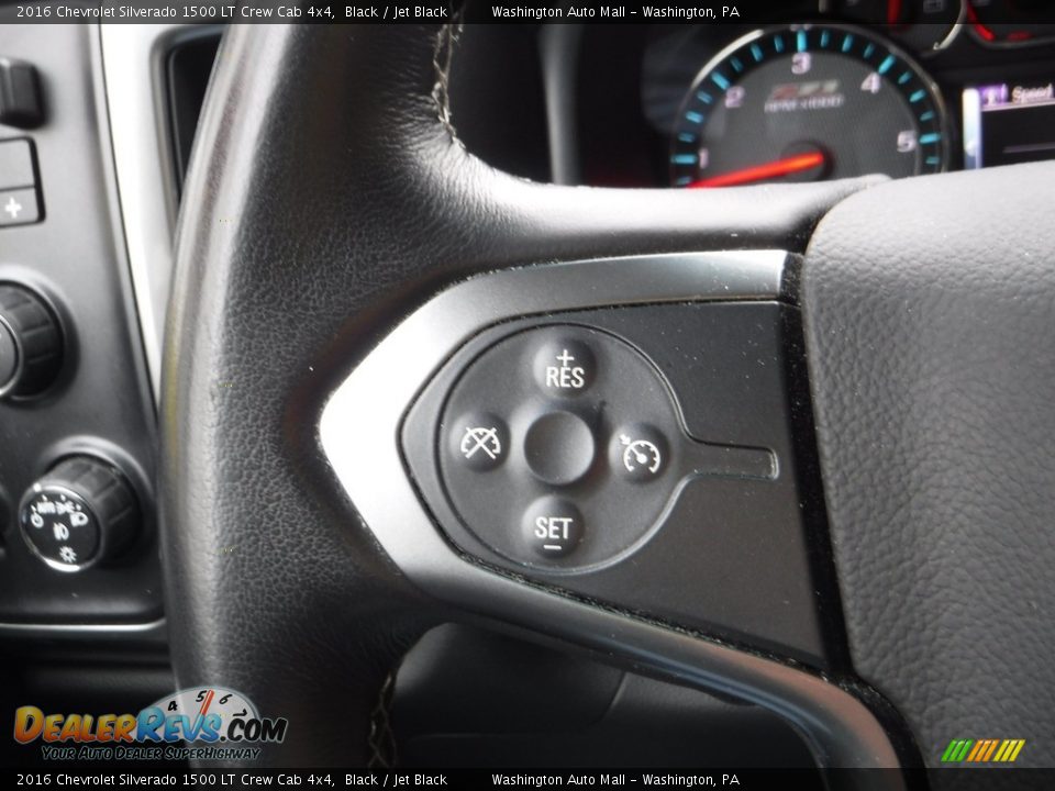 2016 Chevrolet Silverado 1500 LT Crew Cab 4x4 Black / Jet Black Photo #7